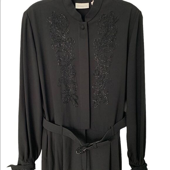 Vintage 1990s Liz Claiborne Beaded Jumpsuit | Size 16 - Picture 6 of 9